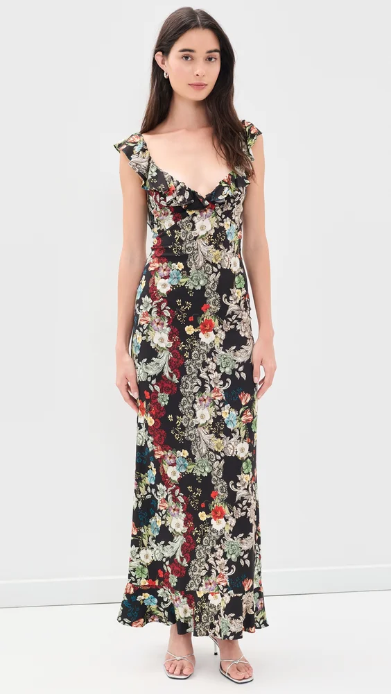Gemma Ruffle Maxi Dress