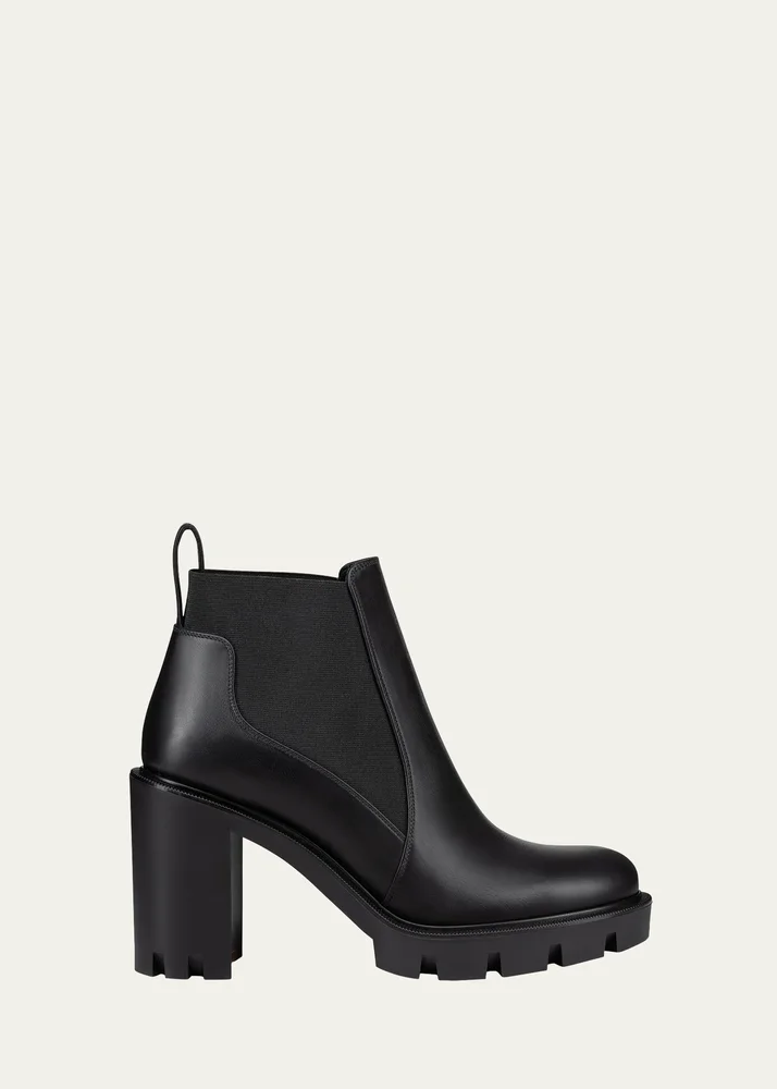 70mm Marchacroche Leather Chelsea Booties