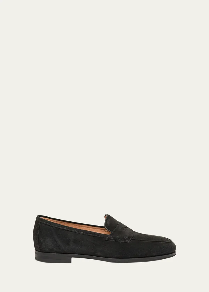 Carla Suede Penny Loafers