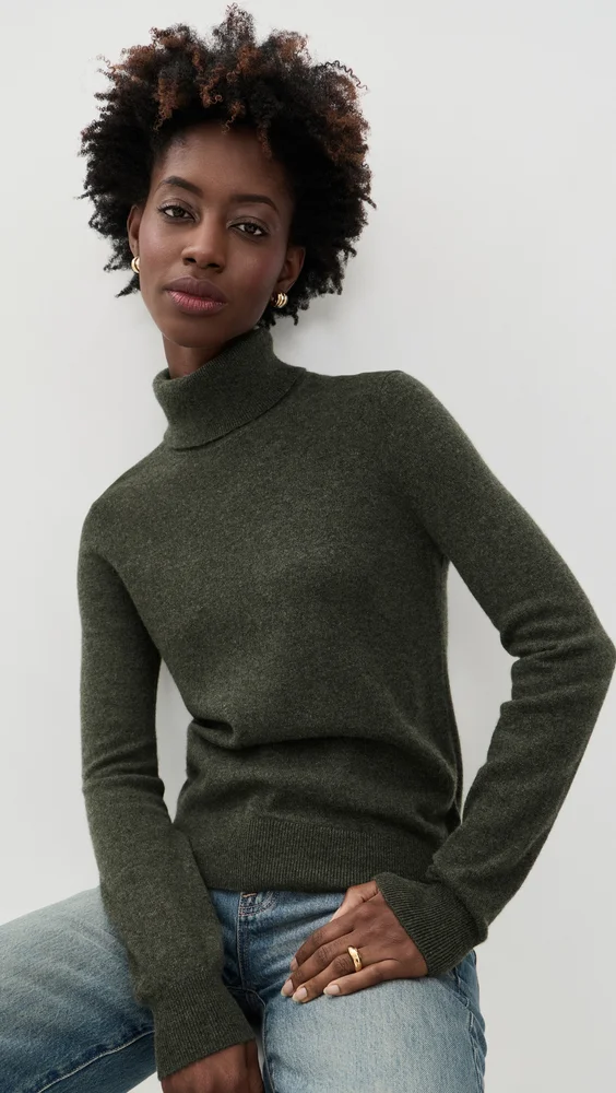 Jacie Cashmere Turtleneck Sweater