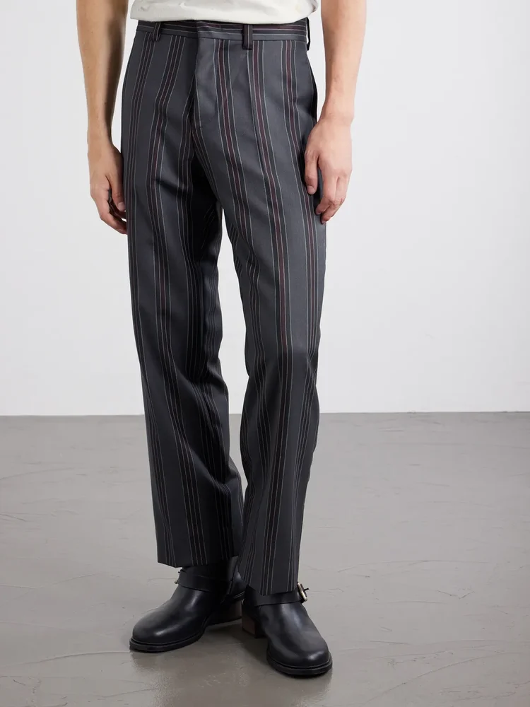 Henri's Everyday Straight-Leg Virgin Wool-Twill Trousers