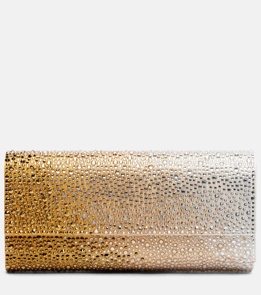 Gradient Perry crystal-embellished clutch