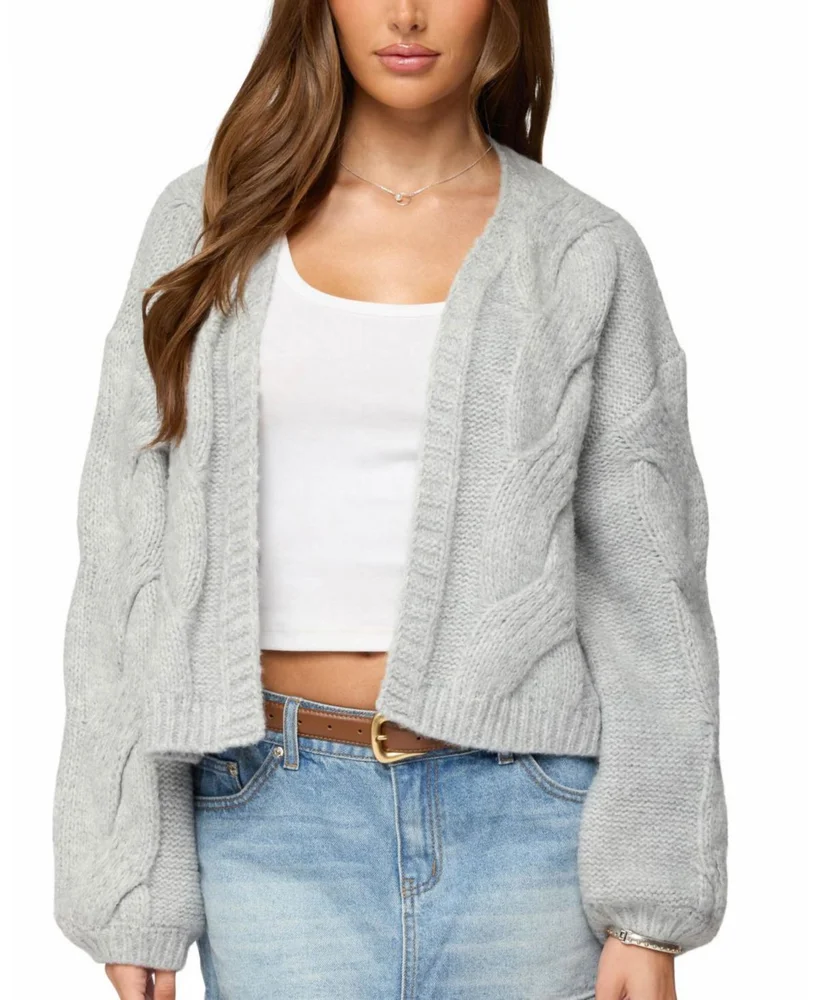 Braiden Chunky Cable Knit Cardigan