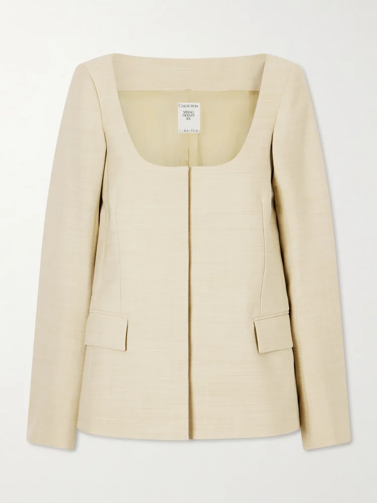 Camille wool-twill jacket