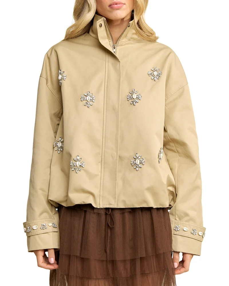Sandy Rhinestone Embellished Jacket