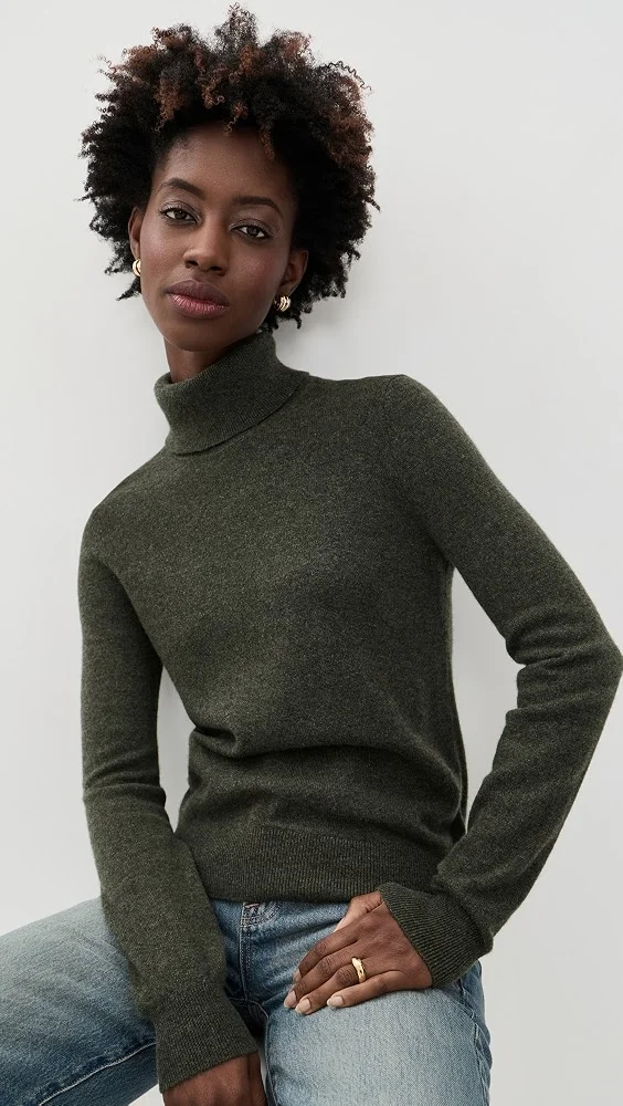Jacie Cashmere Turtleneck Sweater