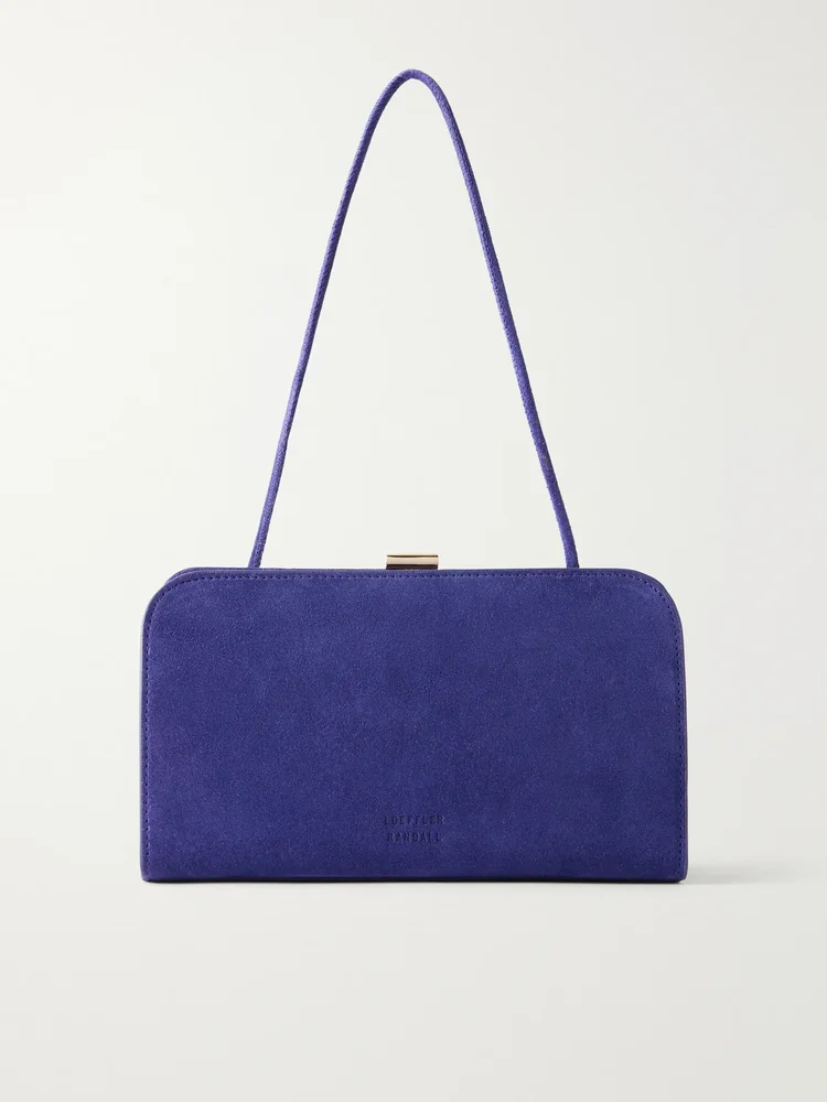 Zella suede clutch