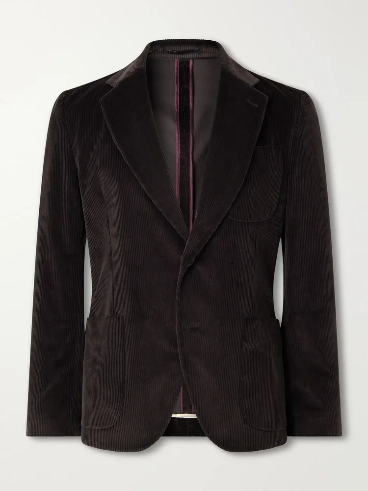 Cotton-Blend Corduroy Suit Jacket