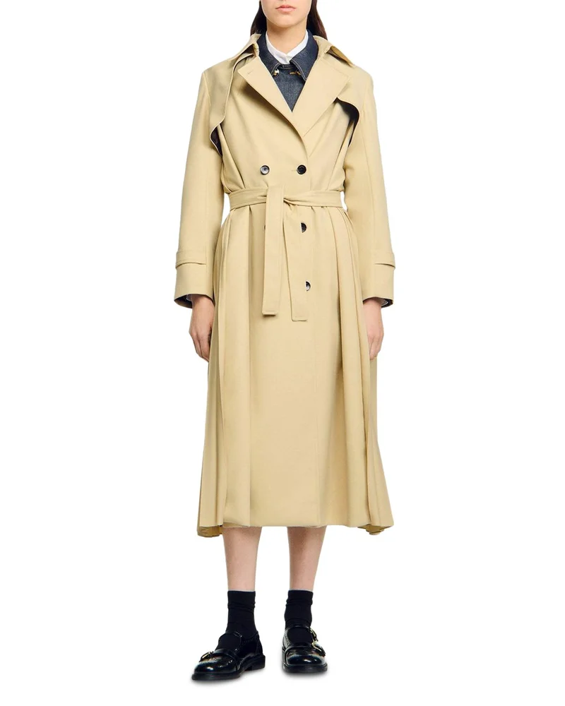 Belted Double Breasted Trench