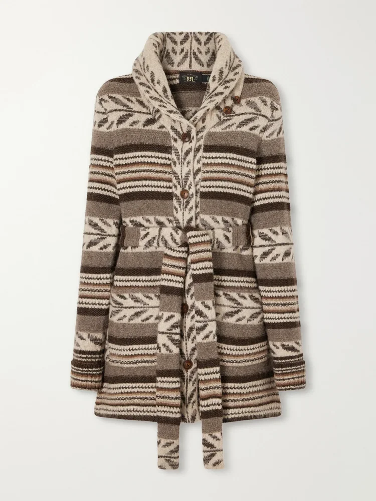 Rory belted alpaca-blend cardigan
