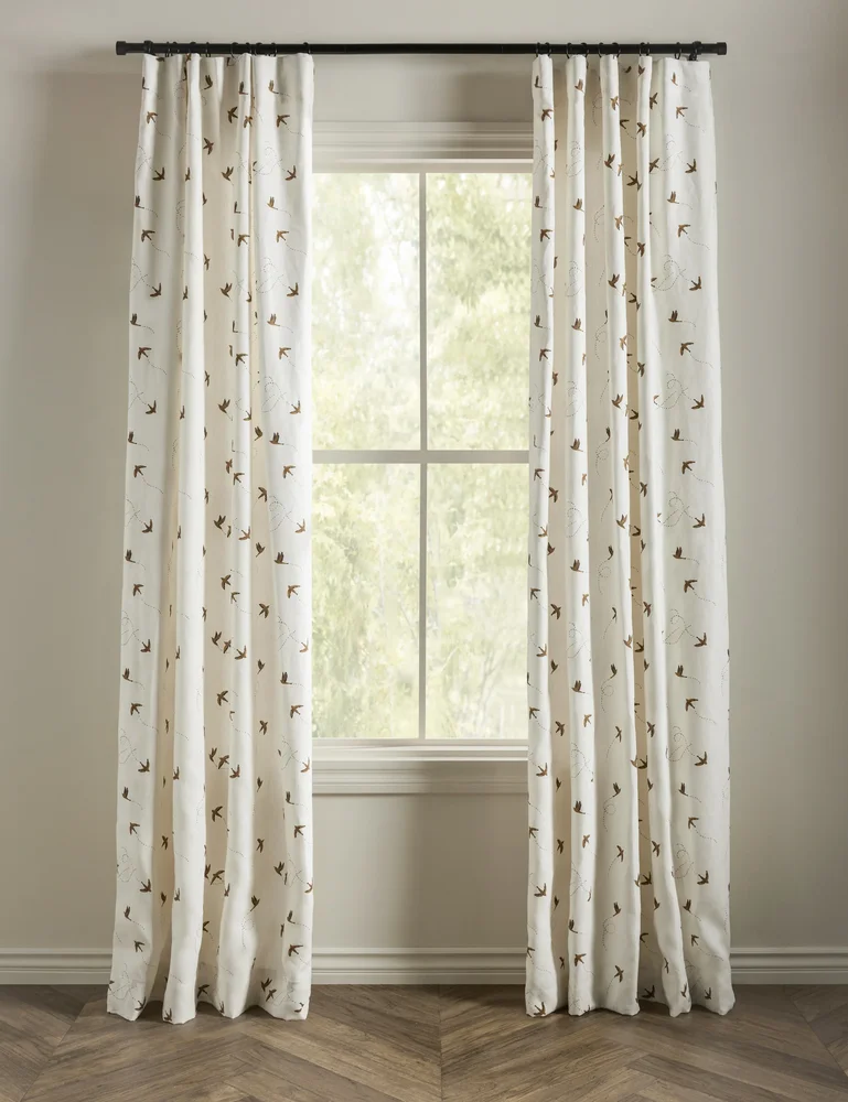 Sparrow Linen Curtain Panel