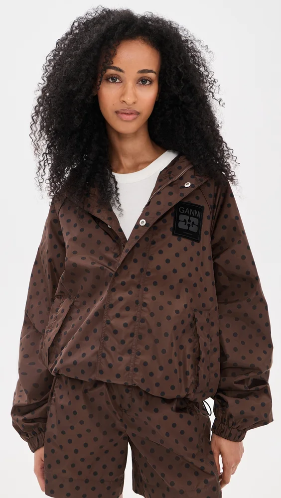 Printed Flyweight Nylon Jacket