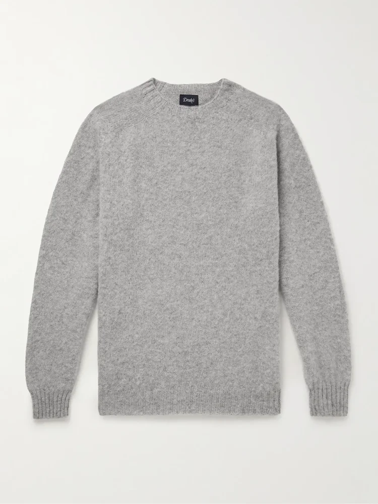 Brushed Virgin Shetland Wool Sweater