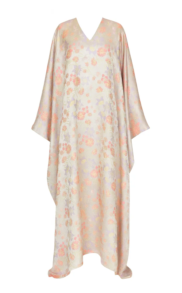 Floral-Print Maxi Kaftan