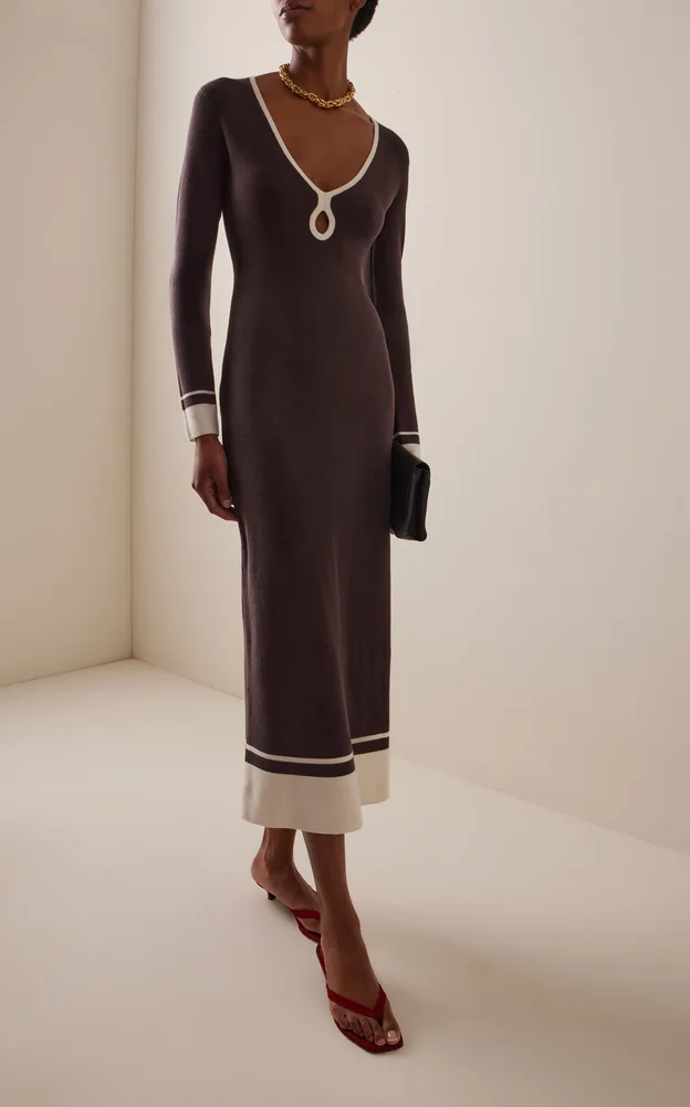 Linen-Tencel Maxi Dress