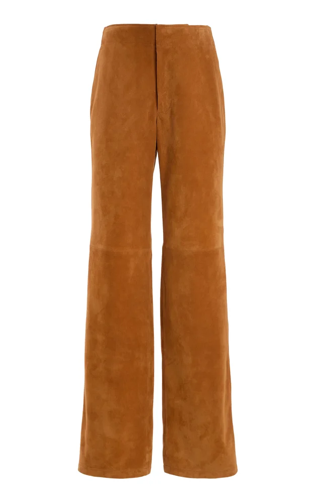 Freja Suede Wide-Leg Pants