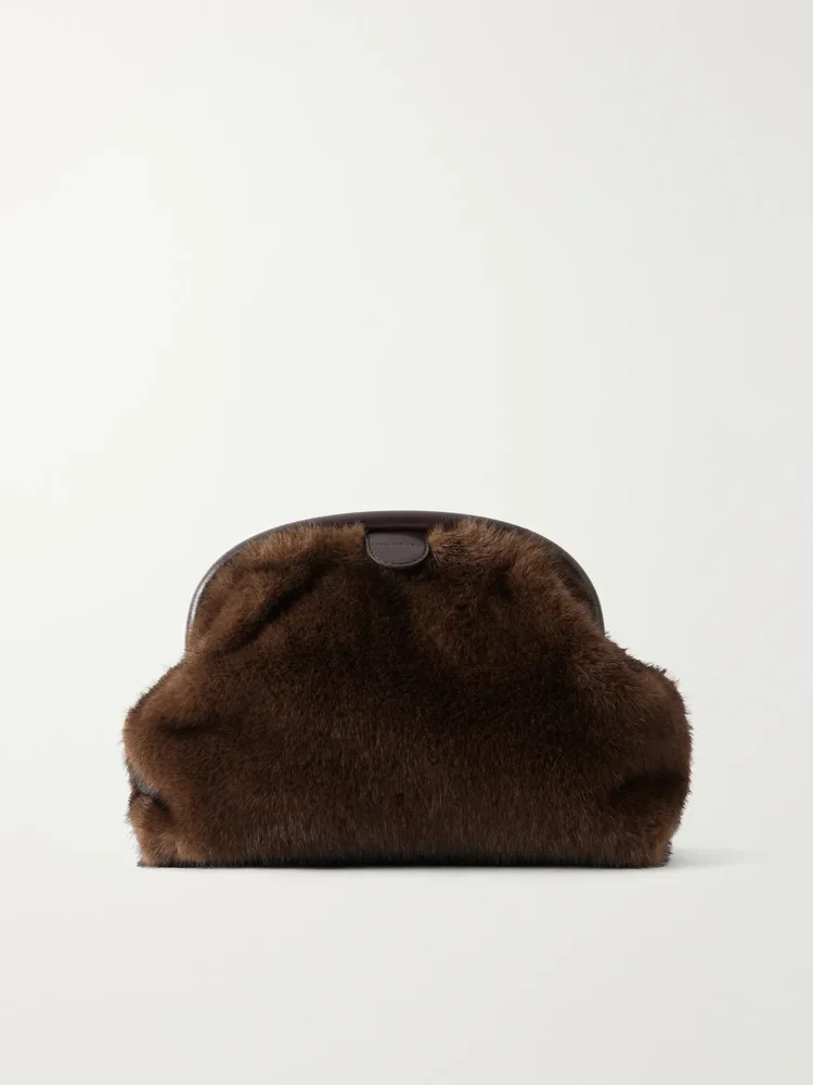 Flabella plush clutch bag