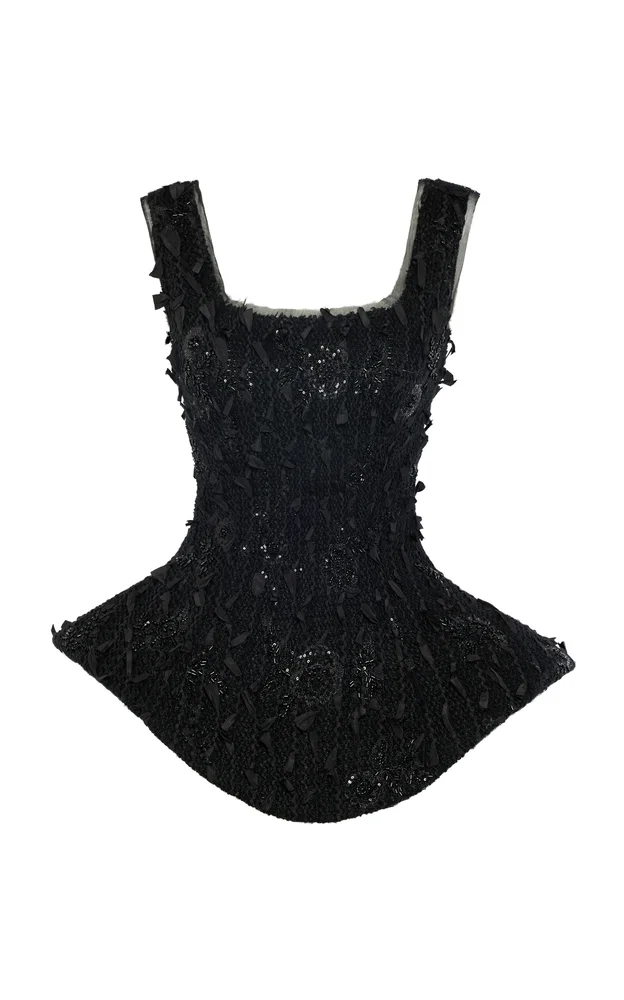 Ballerina Embellished Silk-Blend Top