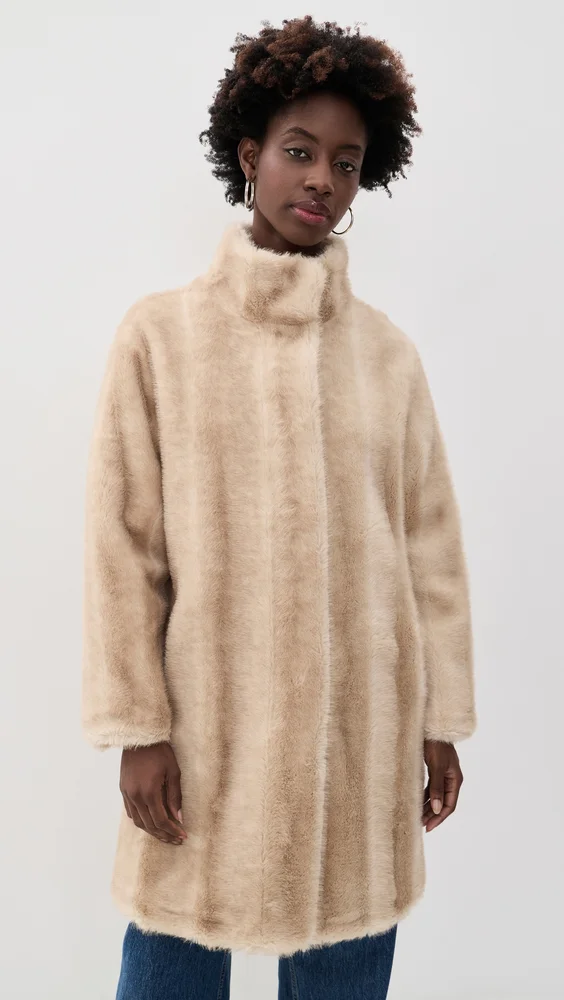 Blair Shaved Faux Mink Coat
