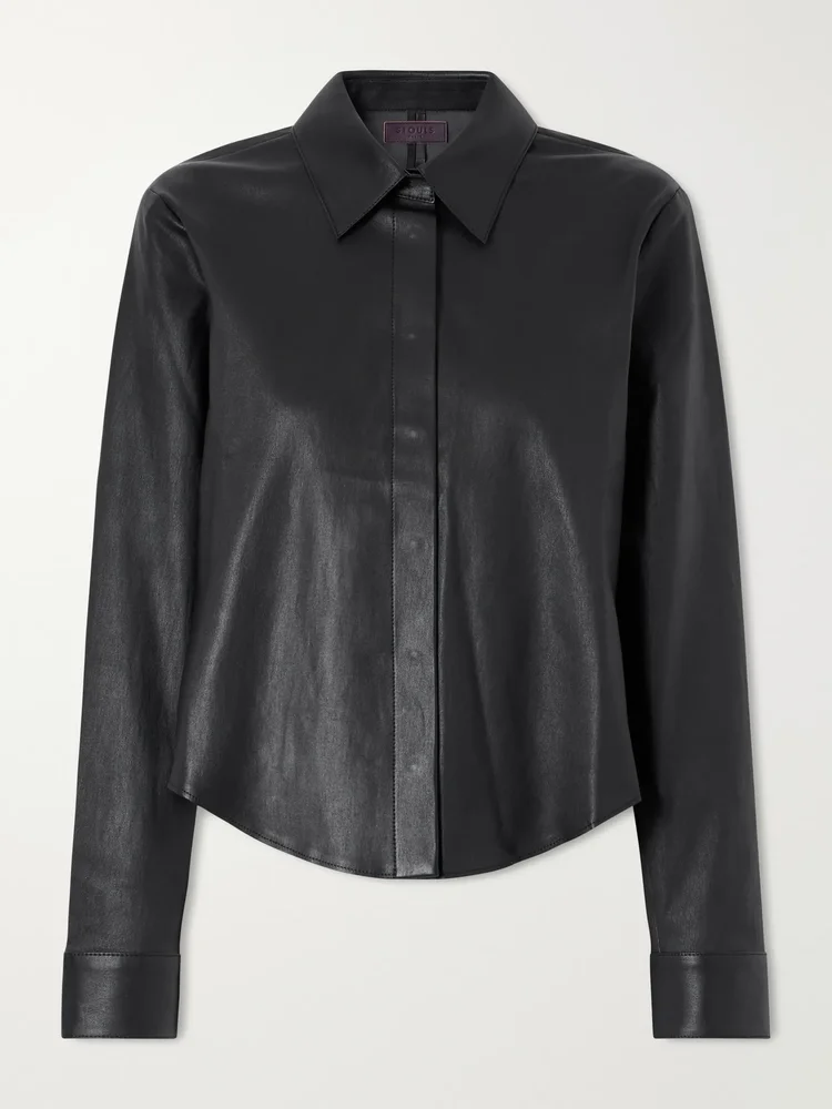 Alba leather shirt