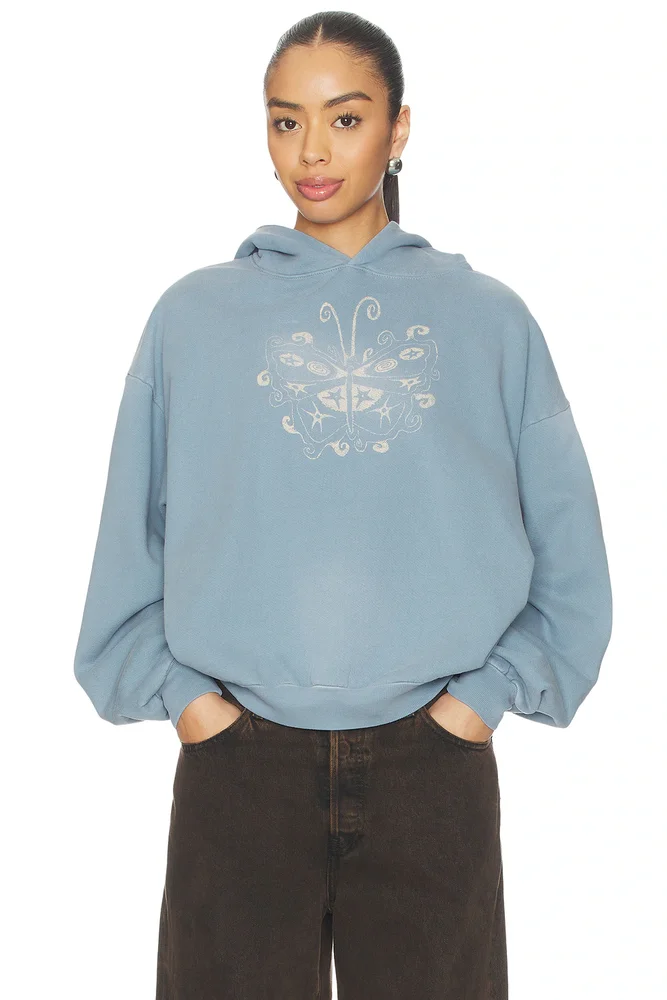 Witchy Butterfly Oversized Hoodie