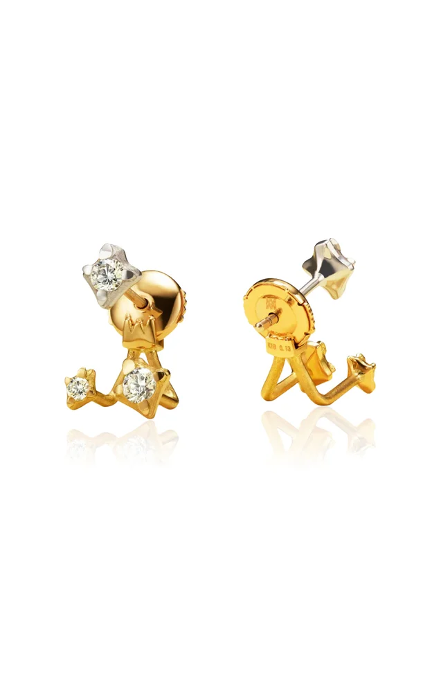 Hanabi Triple Studs Ear Jacket