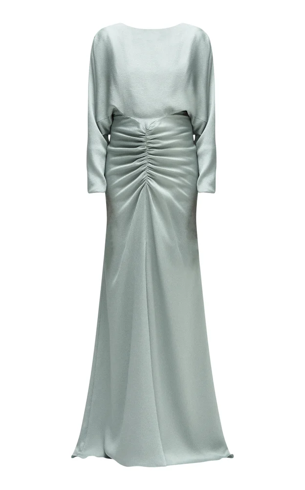 Hammered Satin Gown