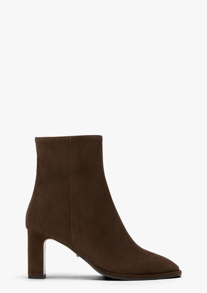 Gemma Ankle Boot in Espresso Suede