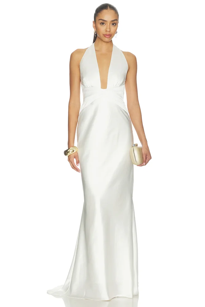 Scarlet Plunge Gown