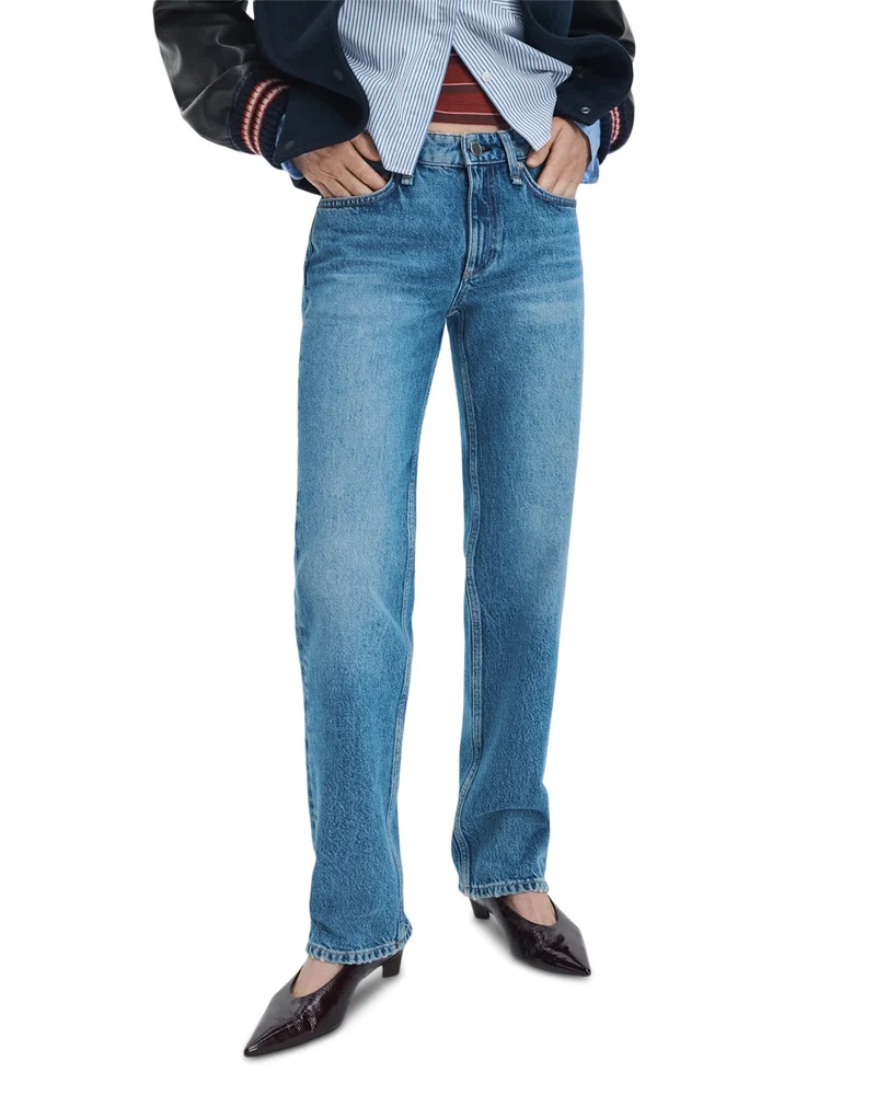 Harlow Low Rise Slim Straight Jeans in Candice