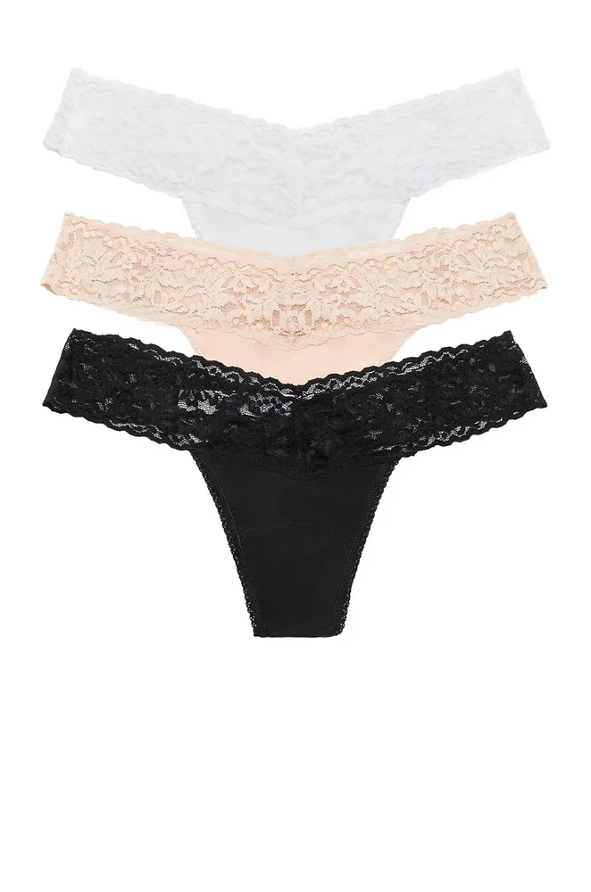 Cotton 3 Pack Low Rise Thongs