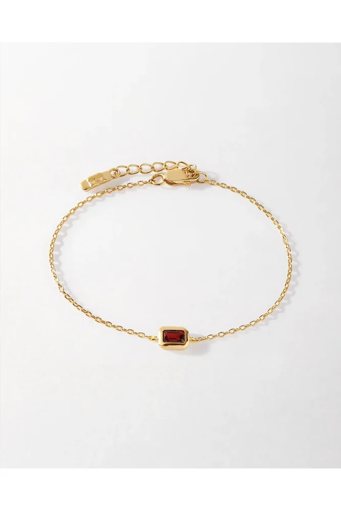 Deco Birthstone Bracelet