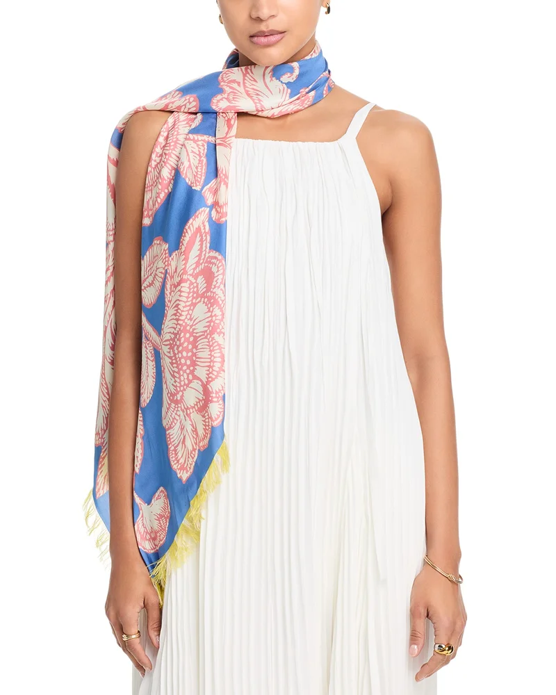 Oversized silk bandana