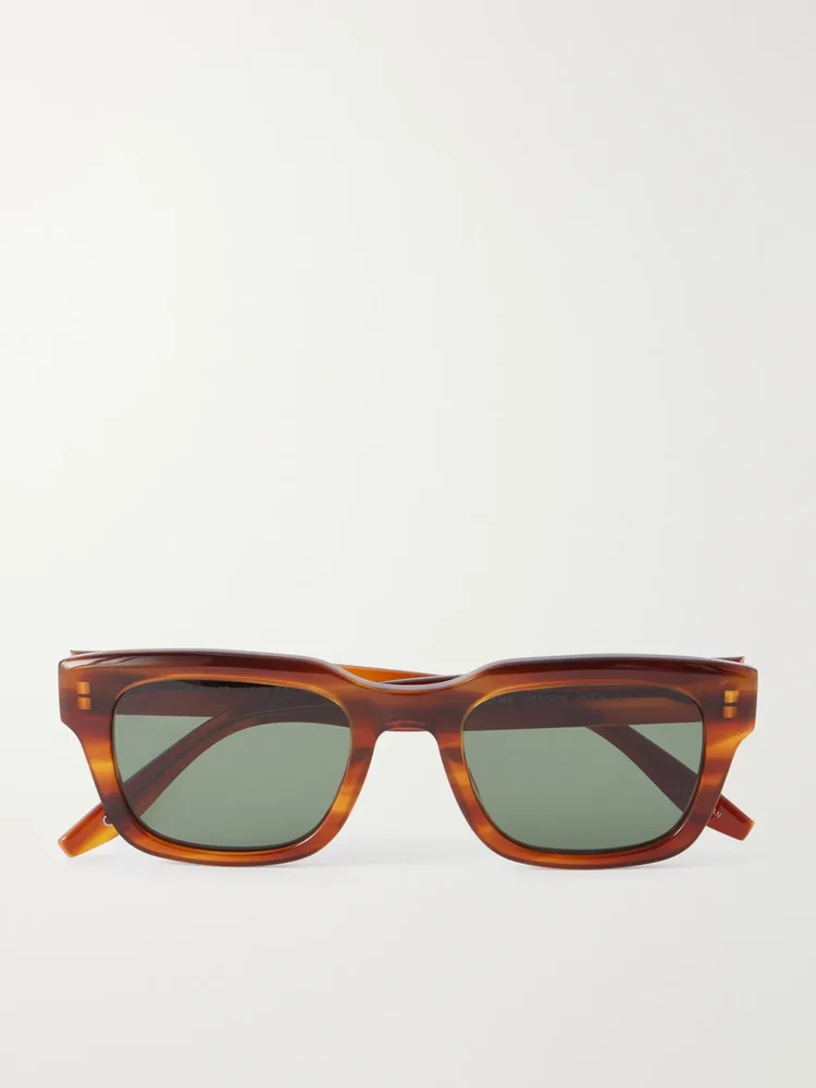 Butzi Havana D-frame acetate sunglasses
