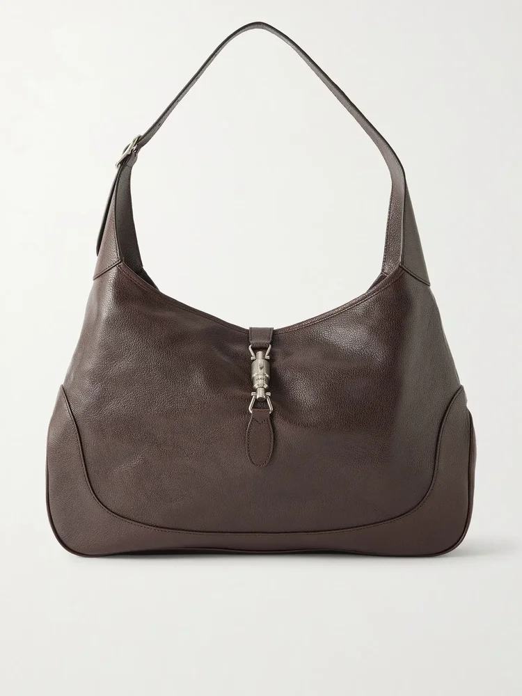 Gucci Jackie 1961 large textured-leather shoulder bag