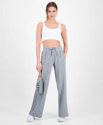 Women's Ribbed Knit Wide Leg Pants, Macy's Exclusive