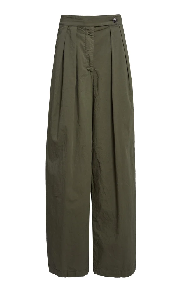 Pamplona Cotton-Blend Wide-Leg Pants