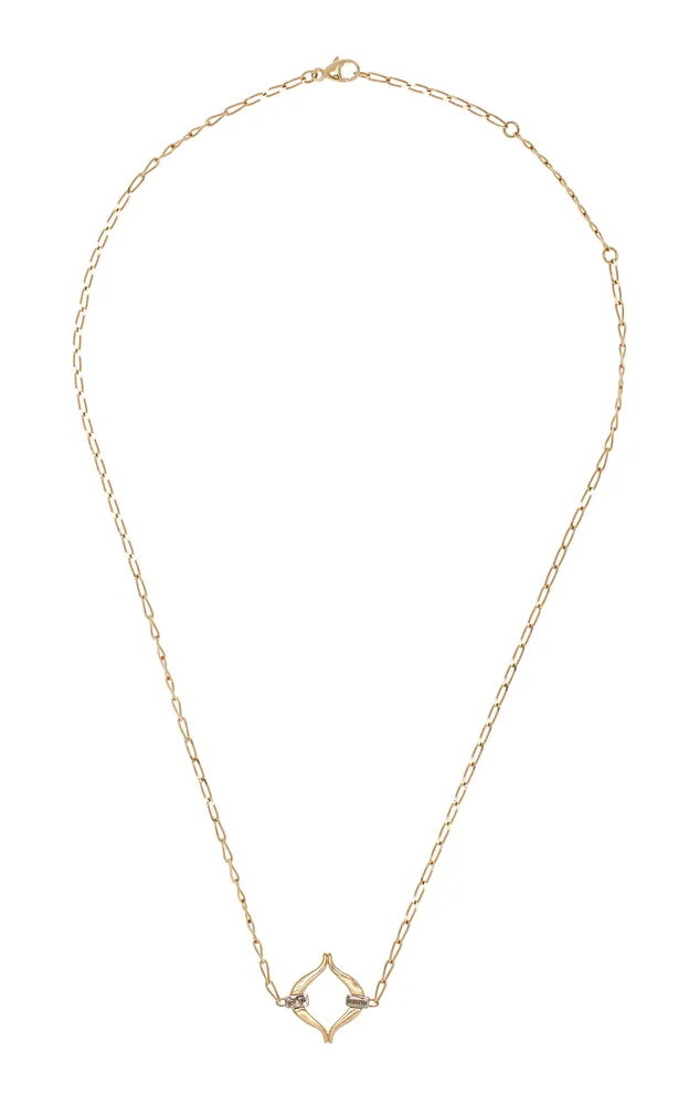 Eboris 18K Yellow Gold Diamond Necklace
