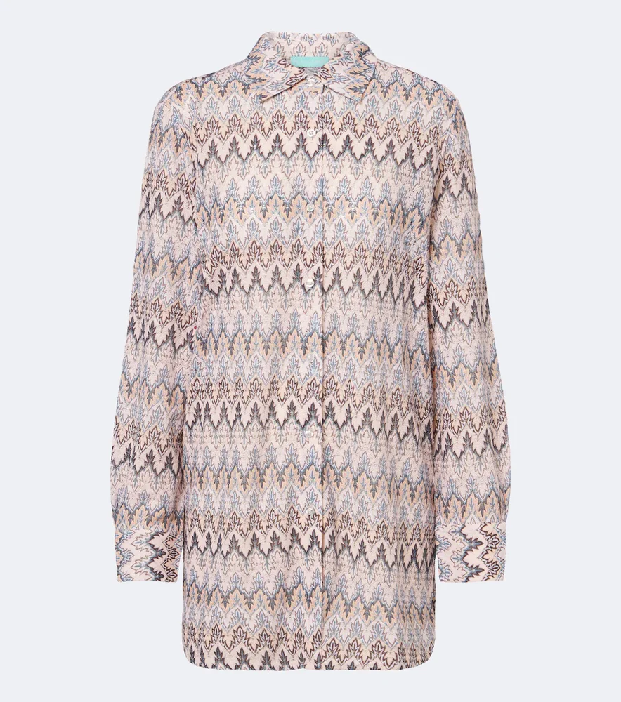 Daria chevron knitted shirt