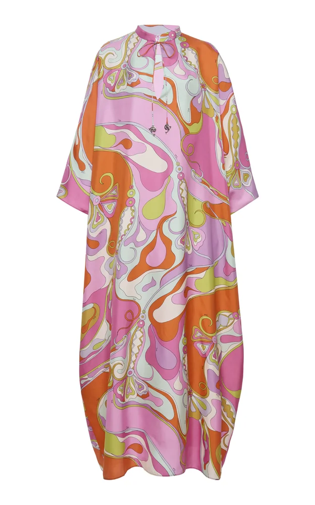 Silk Twill Caftan