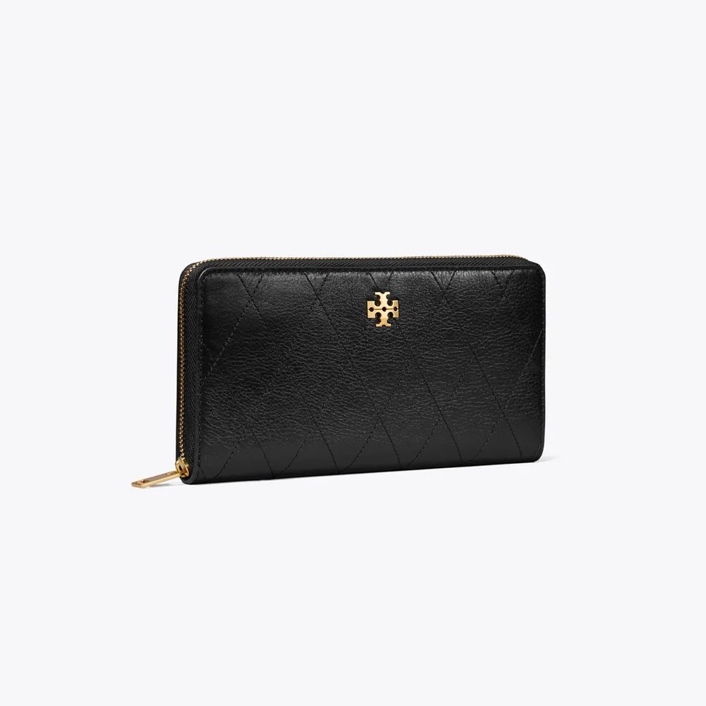 Charlie Quilted Zip Continental Wallet