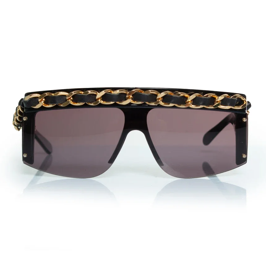Vintage Black Chain Sunglasses