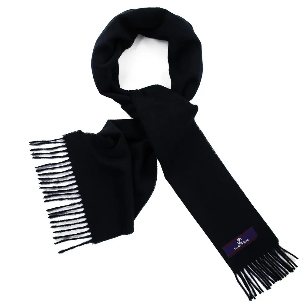 Fringed Merino Wool Scarf