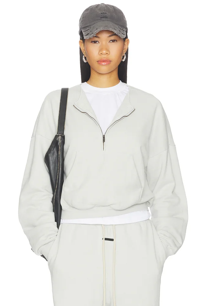 Relaxed Half Zip Sweater