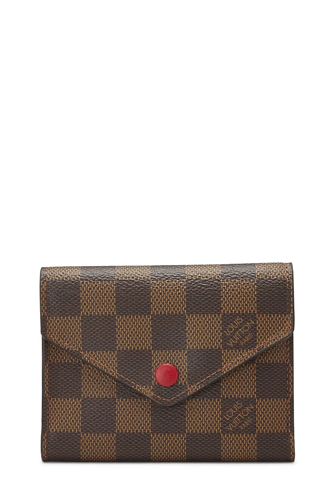 Pre-Owned Damier Ebene Victorine Wallet
