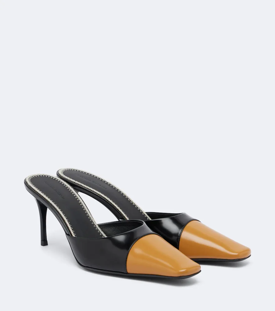 Leather mules