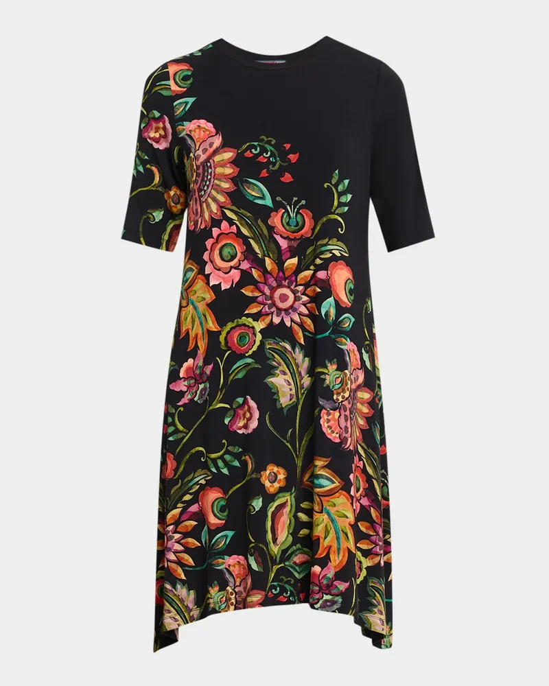 The Janie Floral-Print Favorite Swing Dress