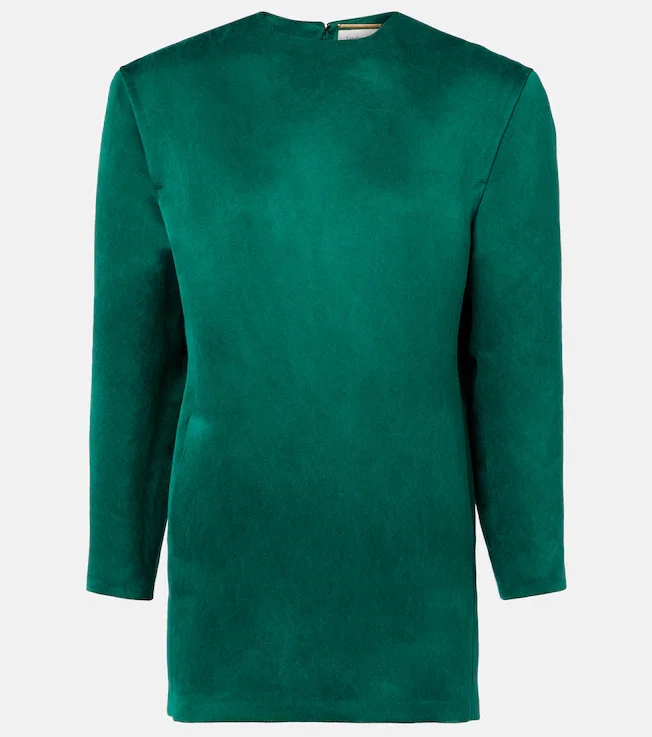 Silk satin minidress