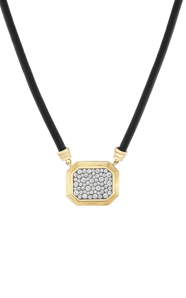 14K Yellow Gold Diamond Necklace