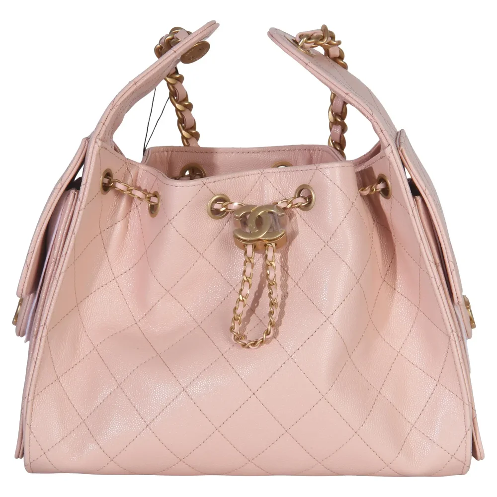 Pre-Owned 25 Small Hobo Bag Pink Quilted Caviar